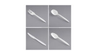 White Medium Weight PP Fork